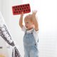 thumbnail image 3 of Plush Pillows Kids Rubber Brick Memory Foam Neck Pillow Travel Pillow Airplanes Fake Brick Wall Brick Plush, 3 of 3