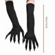 thumbnail image 3 of 1 Pair Of Halloween Long Nails Performance Props, Ghost Claw Gloves, Black Nails, One Size Fits All, 3 of 5