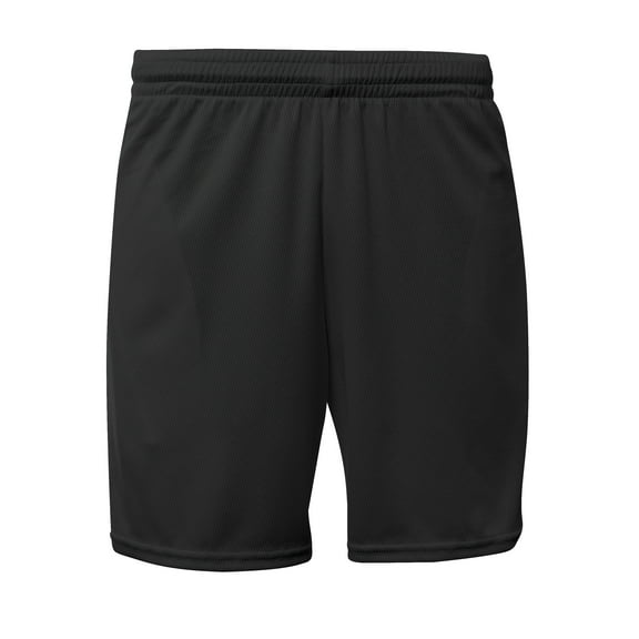 A4 NB5384 YouthFlatback Mesh Short with Pocket - Black - M