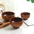 thumbnail image 4 of opvise Wooden Noodles Rice Soup Bowl Food Storage Container Kitchen Tableware Gadget 1, 4 of 7