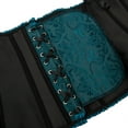 thumbnail image 6 of Corset Top Bustiers for Women Lace Up Ovebust Victorian Corset Plus Size Vintage Corsets Dark Green 2XL, 6 of 6