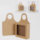 thumbnail image 5 of 25 cajas de papel kraft para botellas de vino, resistentes, plegables, para dulces, decorativas, para vino, cajas de regalo colgantes, juegos de accesorios para vino., 5 of 5