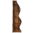 thumbnail image 6 of Tribesigns 5-Tier Corner Shelf, Modern Wavy Corner Bookshelf for Small Space, Living Room, Bedroom (Brown), 6 of 7