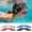 Red, variant on Waterproof Swimming Headband, Adjustable Ear Covers Non-, Sweat-Absorbing Sports Headwear for Swimming Running Skiing, 4-Pack