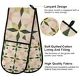 thumbnail image 2 of Yayeee Double Oven Mitt Kitchen Heat Resistant Baking 35" x7" Quilted Glove, Retro Black Stars, 2 of 6