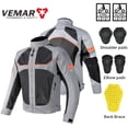 thumbnail image 1 of Vemar-Chaqueta de Moto de malla transpirable para hombre, ropa de Moto, abrigo negro, equipo de protección, Verano, 1 of 5