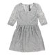 thumbnail image 1 of Kensie Vestido acampanado con encaje acampanado para mujer, Metálico, Mediano, 1 of 2