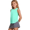 thumbnail image 4 of Ynynloco Girls Active Dry Fit Tank Top Kids Sleeveless Racerback Tank Tops Girls Golf Athletic Tennis Performance Tops 3-14 Years, 4 of 8
