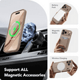 thumbnail image 3 of ZHU997 Magnetic for iPhone 17 Pro Case, Upgraded [Full Camera Protection] [Compatible with MagSafe] Protective Translucent Matte Women Girl Phone Case Cover, Withered Brown, 3 of 7