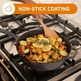thumbnail image 4 of Bruntmor 5qt Grey Enameled Cast Iron Skillet With Lid & Handle, 4 of 7