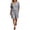 Gray, variant on AHTJRT Plus Size Summer Sets for Women Cotton V Neck Short Sleeve Tops and Drawstring Shorts Casual Beachwear Vacation Travel Outfits Black M