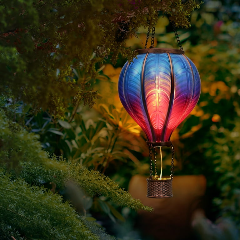 Hot Air Balloon Outdoor Hanging Solar LED Lantern