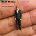 thumbnail image 3 of Figuras de personas masculinas perfke pintadas a mano realistas Plástico Traje negro modelo de resina 1:64, 3 of 6
