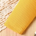 thumbnail image 4 of Trendfront Girls Dress Cute Honey Bee Flutter Sleeve Ribbed Bowknot Summer Outfit Crew Neck Long Sleeve Casual Wear for Toddlers 6M-3Y, 4 of 8