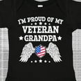thumbnail image 4 of Inktastic I'm Proud of My Veteran Grandpa Boys or Girls Baby Bodysuit, 4 of 5