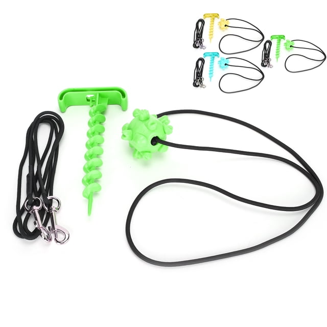 Cadena elástica para perros, Cable para atar perros, estaca para atar perros, juguete con cuerda para perros, tecnología de vanguardia