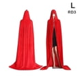 thumbnail image 1 of Capa con capucha de terciopelo de vampiro medieval, bata larga, capas de bruja, disfraz de Halloween, 1 of 1