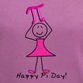 thumbnail image 3 of CafePress - Happy Pi Day Stick Lady Pink - Women's V-Neck Dark T-Shirt, 3 of 4