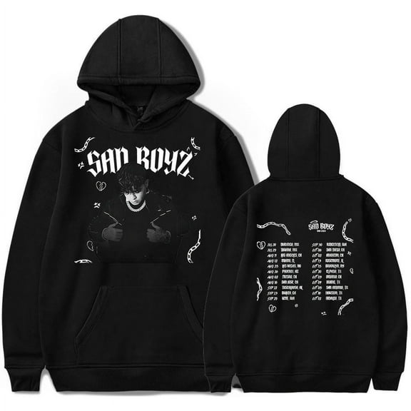Junior H Merch Hoodies Sad Boyz Tour For Men/Women Street Style Fashion Sweatshirt Long Sleeve Hoodie Streetwear