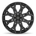 thumbnail image 2 of 4PLAY Wheels 4P83 24 Inch Rim Fits 6x135 & 6x139.7 24x12 Gloss Black Brushed with Tinted Clear (1), 2 of 5