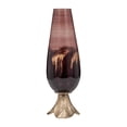 thumbnail image 5 of Sleek Tapered Glass Vase for Living Room Decor - Decorative Flower Vase Arrangement for Table Decor - Modern Accent for Home Styling, Bedroom, Office, or House Display - 19", Bronze & Copper, 5 of 11