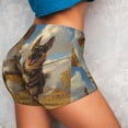 thumbnail image 2 of Sikiie Farm Corgi German Shepherd Print Workout Shorts Women Scrunch Butt Gym Shorts Seamless High Waist Tummy Control Yoga Biker Athletic Shorts, 2 of 5