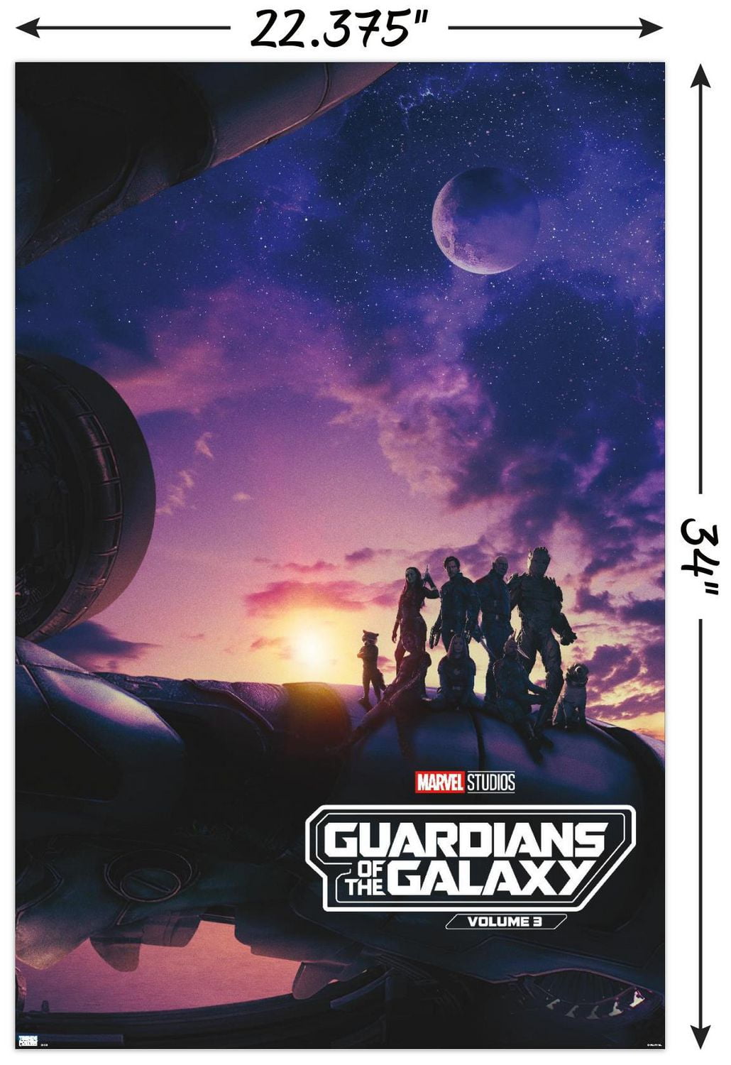 Marvel Guardians of the Galaxy Vol. 3 - Teaser One Sheet Wall Poster