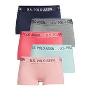 U.S. Polo Assn. Women's Seamless Boyshort Panties, 5-Pack