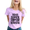 thumbnail image 1 of Chemise Femme Manches Longues Tee-Shirt de Course Femmes Chemises Décontractées Imprimées Col Rond Tee-Shirt Manches Courtes Tunique Blouse Vêtements Adultes Femme Rose Taille TTG, 1 of 5