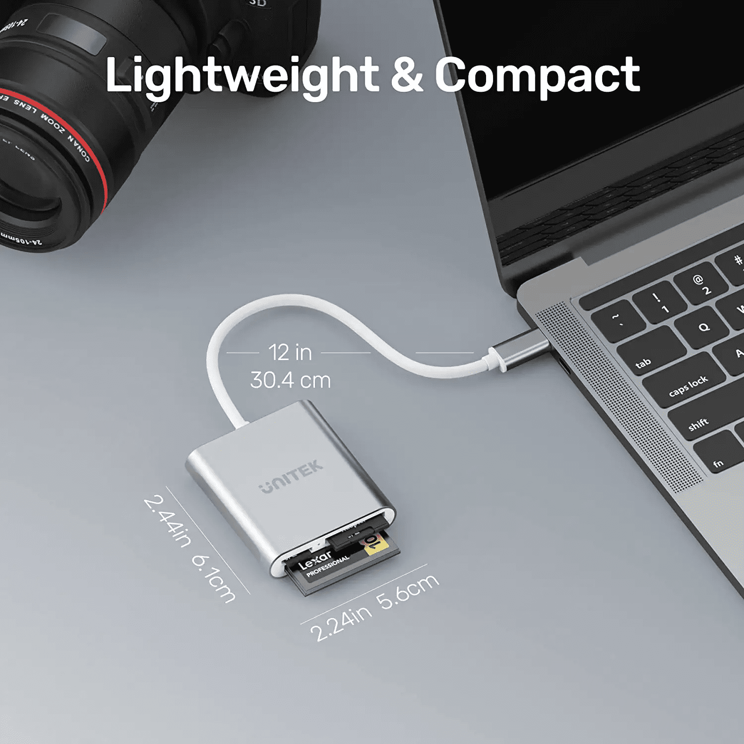Buy Unitek USB Card Reader 3-Slot USB 3.0 Compact Flash Card Reader, Read 3  Cards Simultaneously, Aluminum Memory Card Adapter CF, TF, SDXC, SDHC, SD,  Micro SDXC, Micro SD, Micro SDHC- 4FT (