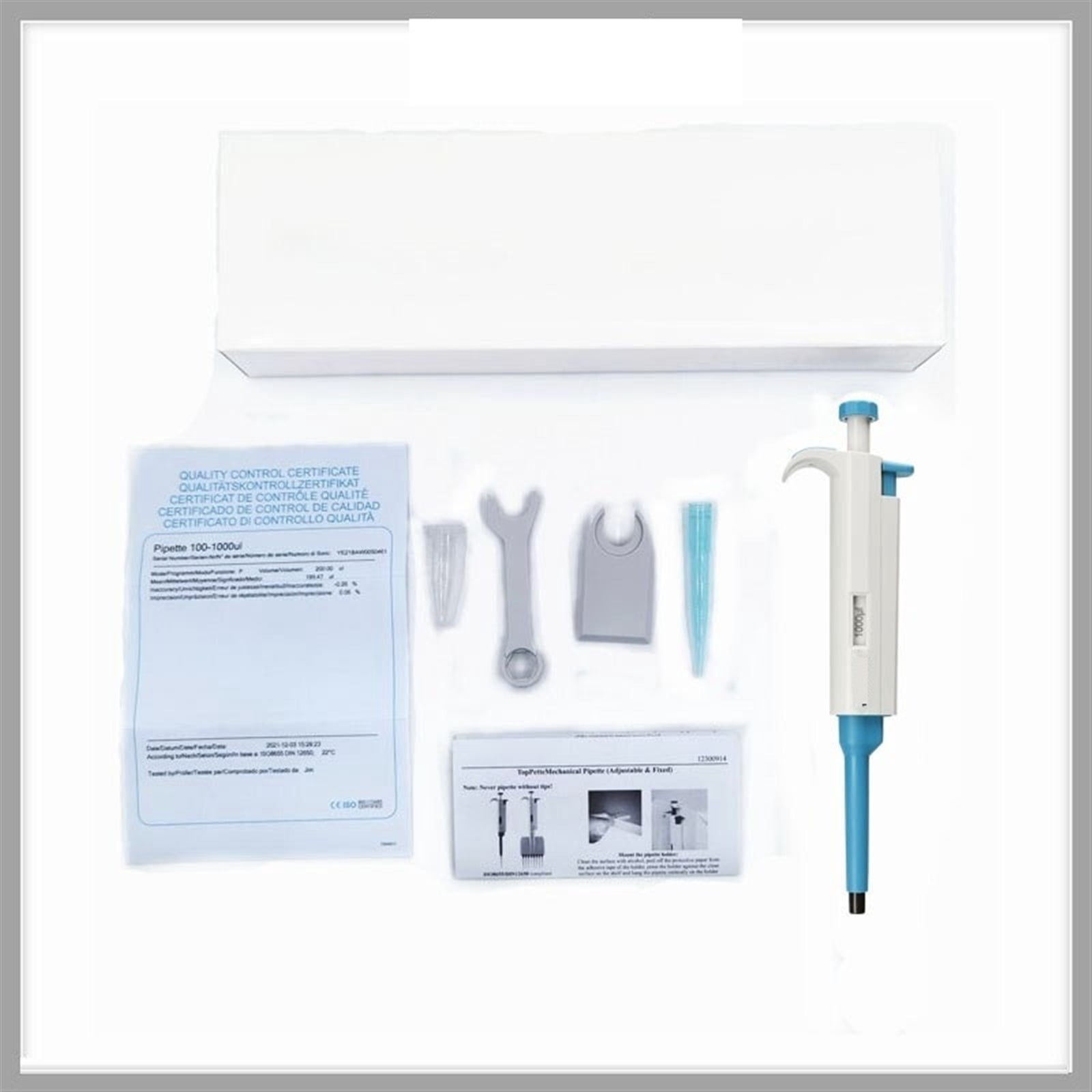 Laboratory Pipette Economic Micropipette Single-channel Adjustable Volume Mechanical Pipettor Pipet 0.1 to 10000ul ,Precision & Accuracy