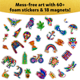 thumbnail image 3 of Skillmatics Foil Fun - Pretty Patterns, 18 DIY Magnets Mess-Free Art, Colorful Creative Party Activity, Craft Kits, 60+ Foam Stickers, Gifts for Kids, Teens, Adults, Families, 3 of 8