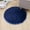 Navy blue, variant on Small Round Fluffy Area Rug for Bedroom Cute Shaggy Circle Area Rug Soft Furry Floor Carpet for Nursery Living Room Bedroom Playroom Dorm Indoor Home Decor 16 Inch