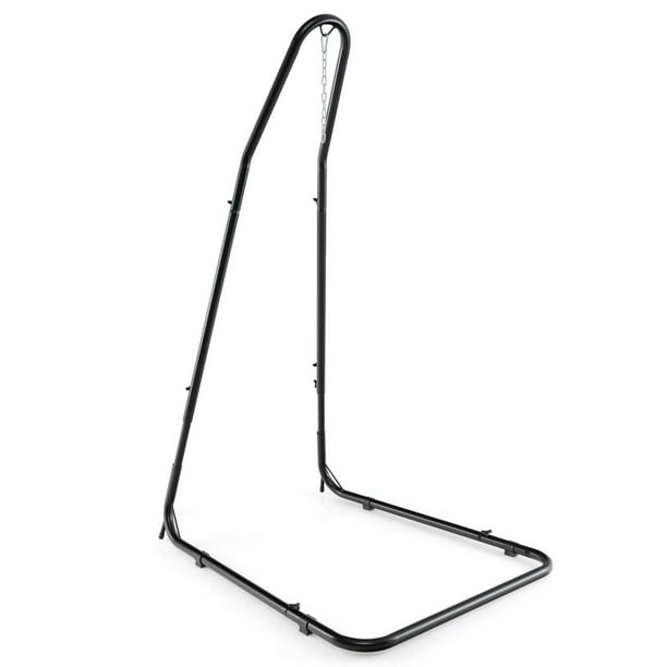 Costway Soporte Trípode para Silla Hamaca, Ajustable en Altura de 195-236 cm con Marco de Metal Resistente, Soporte para Columpio para Interiores y Exteriores con Gancho y Cadena de Metal