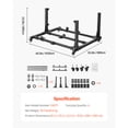 thumbnail image 4 of KFFKFF Jeep Door Transport Trolley, 4 Doors Portable Storage Trolley with Enhanced Rubber Padding, Robust Vehicle Door Storage Trolley Compatible with Jeep Wrangler JK JKU JL Gladiator, 4 of 9