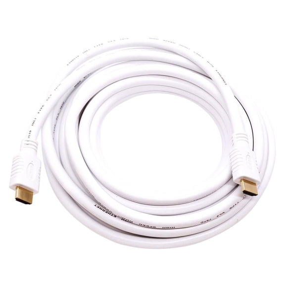 Nippon Labs 4K HDMI Cable 20 ft. - White HDMI 2.0 Cable, Supports 1080p, 3D, 2160p, 4K 60Hz, HDR, ARC, 18Gbps, CL3 for in-Wall Installation, 28AWG HDMI Cord for Most of HDMI Devices