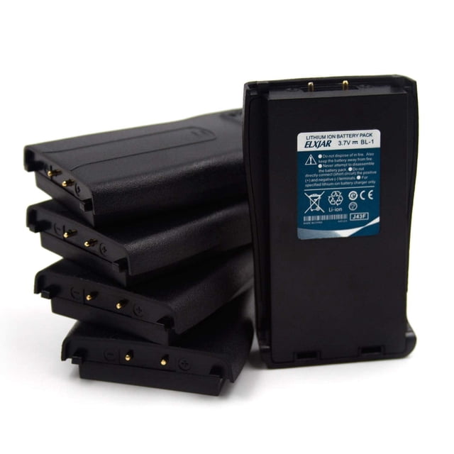 Batería Recargable elxjar Negra de Repuesto para Radios Baofeng y Retevis