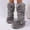 #049-Gray, variant on Taylonsss Women's Flat Heel Round Toe Lace-Up Winter Boots with Plush Lining for Warmth and Comfort Adjustable Fit for Fashionable Casual Wear
