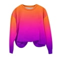 thumbnail image 2 of Women's Fashion Casual Printed Long Sleeved Round Neck Sweatshirt Blouse, 2 of 3