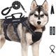 thumbnail image 1 of wonima02 Escape Proof Dog Harness for Large Medium Sized Dogs Six Point Adjustable, Service Dog Vest Harness and Leash Set, No Pull Dogs Harnesses with Handle, XL Dog Harnesses for Walking(Black, L), 1 of 1