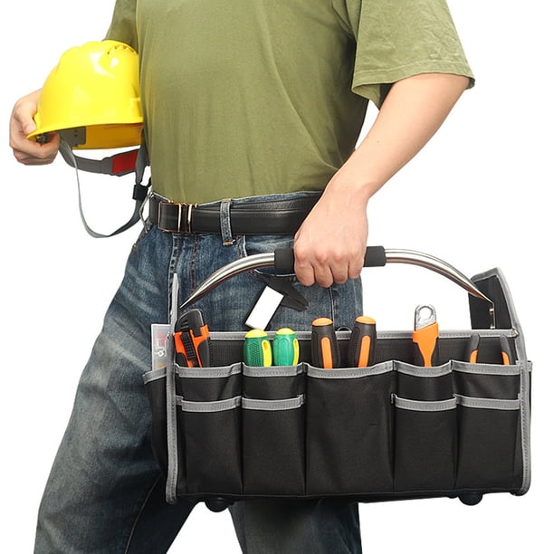 Bolsa De Herramientas Para Electricista Con De Acero, Bolsa De Herramientas Para Electricista, Resistente Al Agua, De Larga Duración, Sin Roturas, Tela Oxford 600D Para