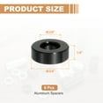 thumbnail image 2 of 6PCS Aluminum Spacers, 3/8" x 3/4" Metal Spacers Aluminum 1/4" L Spacer Screw Standoff Round Unthreaded Standoff Bushing for 3/8inch Screw Bolts, Black, 2 of 6