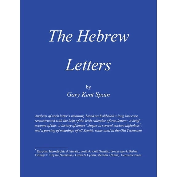 The Hebrew Letters, (Paperback)