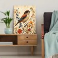 thumbnail image 5 of Qisvanset Framed Canvas Wall Art, 12x16 Inch Wildflower Sparrow Vintage Bible Gallery Art, 5 of 5