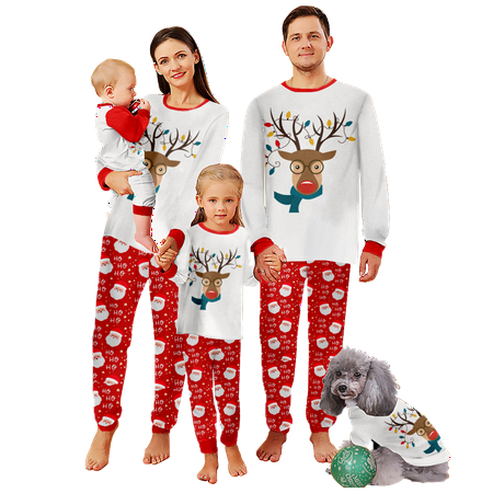 

Family Christmas Pajamas Set for Family Christmas Pjs Matching Sets for Family Adults Teens Kids Babies & Dog PJs