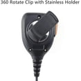 thumbnail image 3 of radtel Platinum Series Rainproof Heavy Duty Shoulder Speaker Mic Compatible with MD-380 MD-UV380 UV8000E Kenwood Baofeng UV-5R UV-82HP BF-F8HP UV-5X3 Btech radios,Microphone… (Advanced Mic), 3 of 5