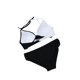 thumbnail image 3 of Txlixc 2 piezas de trajes de baño para mujer, sujetador halter de color de contraste acolchado con amarre para adultos + calzoncillos Txlixc Sexy, 3 of 4