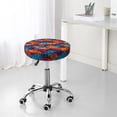 thumbnail image 7 of Lsque Colorful Hawaii Palms Round Bar chair cushion covers Velvet Fabric Premium Comfort Protects from Scratches and Stains for 14-17 Inch Chair- 12 inch, 7 of 7