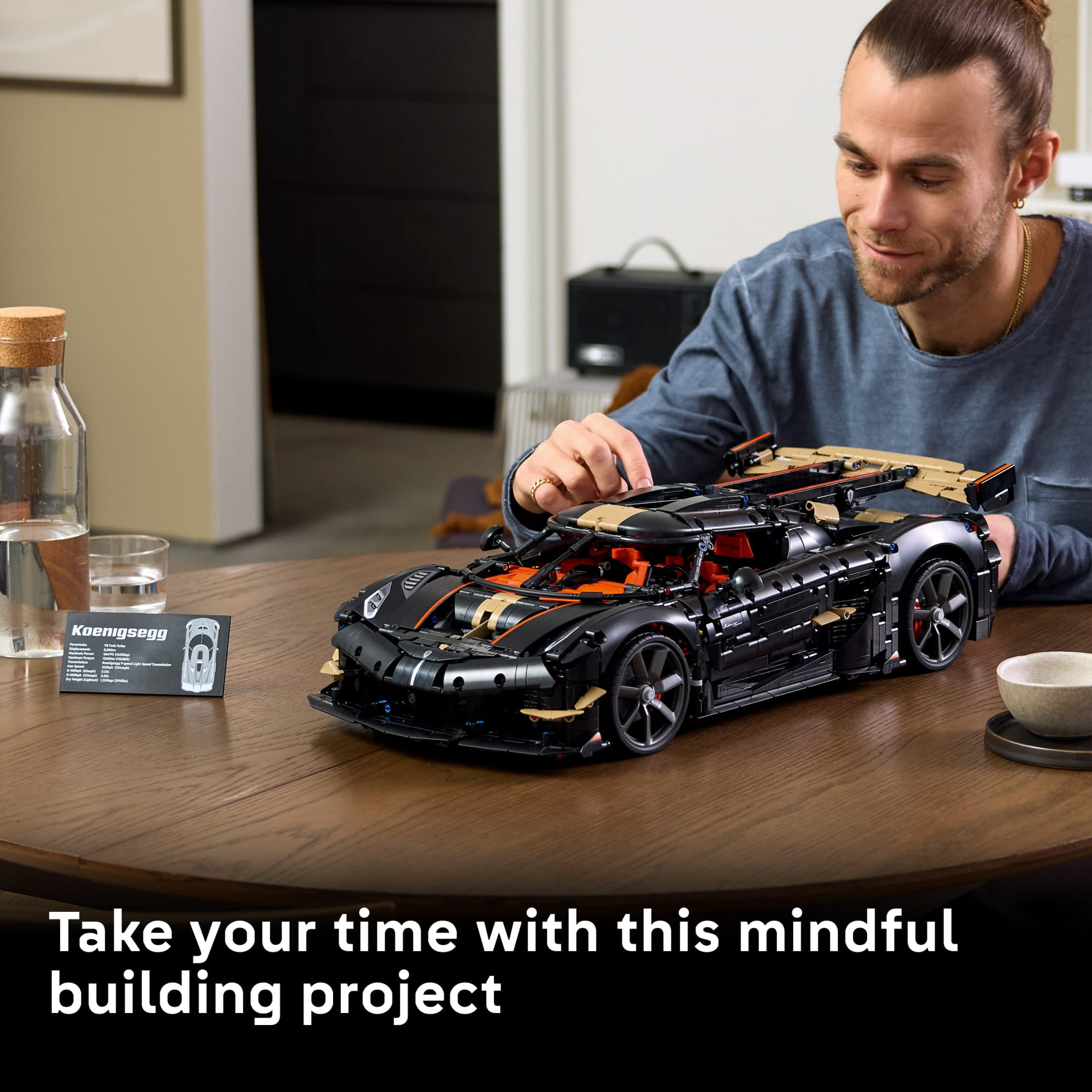 LEGO Technic Koenigsegg Sadair’s Spear Megacar - Building Set for Adults, Ages 18+ - Model Car Kit for Display - Gift for Men & Women - 42232