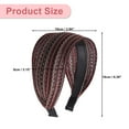 thumbnail image 5 of Unique Bargains Wide Headbands for Women Extra Wide Bohemia Headbands Thick Headbands with Teeth Hair Accessories Red, 5 of 7